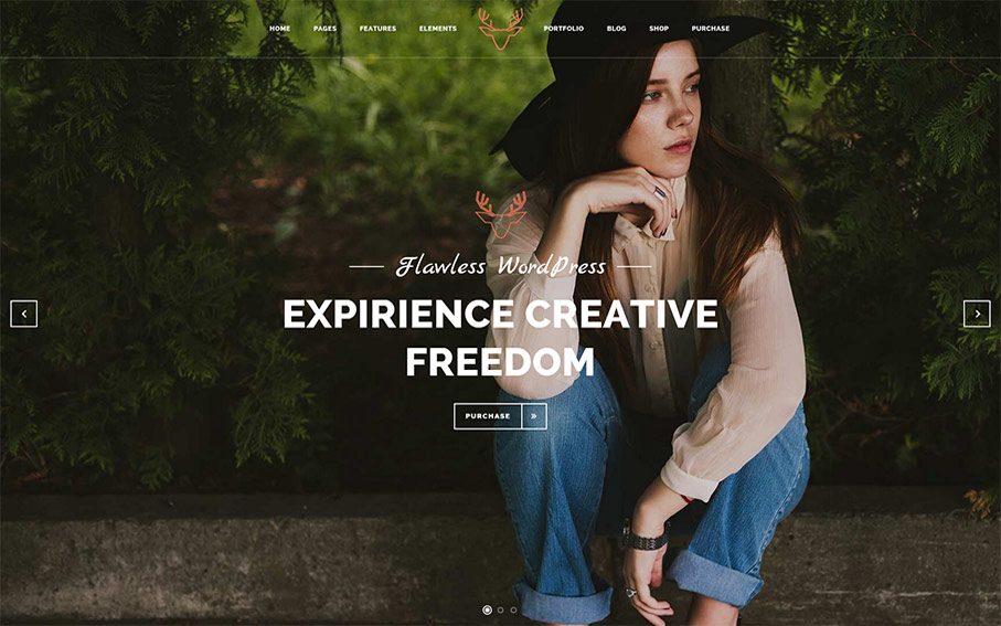 Transparent Header with Centered Logo