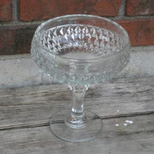 Assorted Small Clear Pedestal Bowls