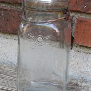 Quart-Sized Mason Jar with Wire Closure