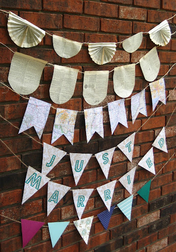 Handcrafted bunting for sale at www.momentarilyyours.com