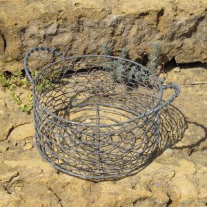 Round Gray Basket