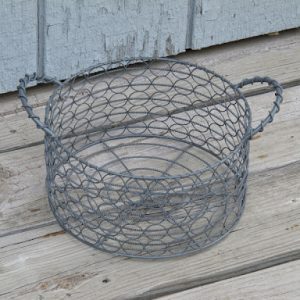 Gray Circle Basket