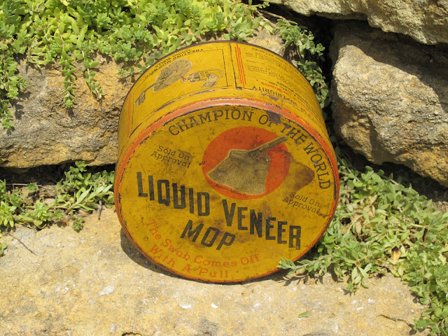 Liquid Veneer tin available for rent from www.momentarilyyours.com, $1.