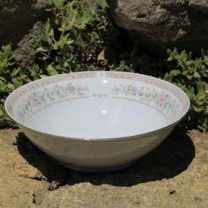 Yellow, pink, and Green Floral China Bowls
