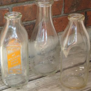Assorted Medium Milk Bottles