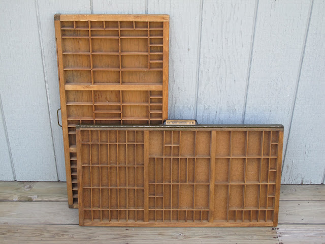 Print block drawers available for rent from www.momentarilyyours.com, $10 each.