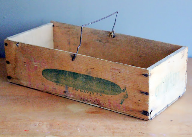 Cucumber crate available for rent from www.momentarilyyours.com, $2.50.