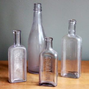 Purple Medicine Bottles
