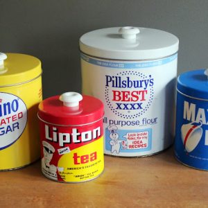 Set of Retro Food Tins