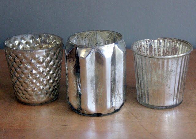 Mercury Glass Holders from the rental inventory of www.momentarilyyours.com