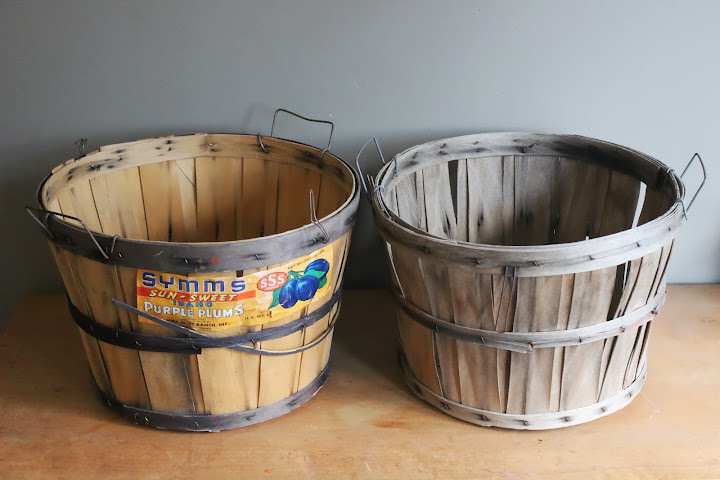Medium bushel baskets from the rental inventory of www.momentarilyyours.com