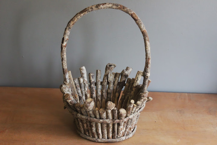 Stick basket from the rental inventory of www.momentarilyyours.com