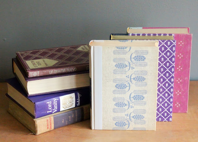 Vintage books from the rental inventory of www.momentarilyyours.com, $0.50 each.