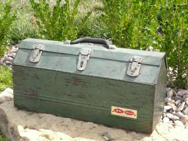 Large green tool box available for rent from www.momentarilyyours.com, $3.