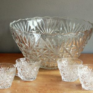 Clear Punch Bowl