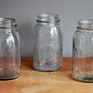 Antique Quart Mason Jars