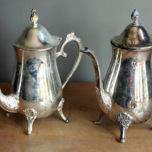 Footed Silver Teapots