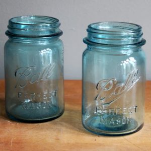 Pint-Sized Blue Mason Jar