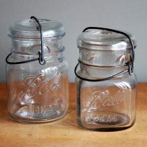 Pint-Sized Mason Jars with Wire Closure