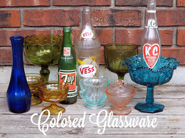 Assorted colored glassware for rent from Momentarily Yours Events at www.momentarilyyours.com