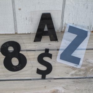 Black Sign Letters, Numbers, & Symbols