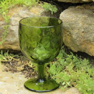Assorted Green Goblets