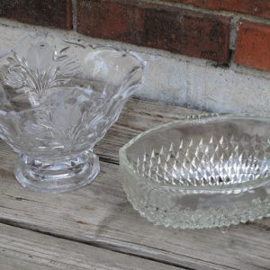 Assorted Clear Oval Bowls