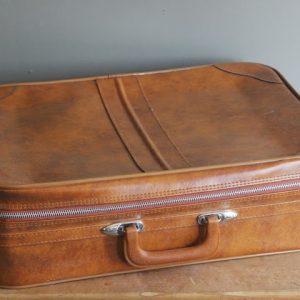 Large Tan Suitcase