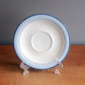 Blue Stoneware Saucers