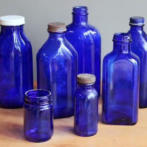 Cobalt Blue Medicine Bottles