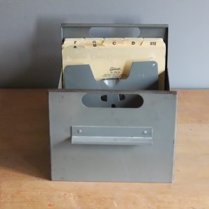 Gray Metal File Caddy