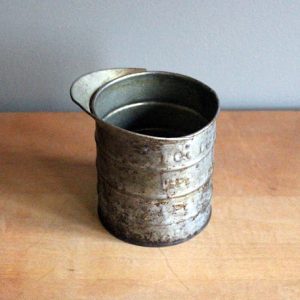 Rusty Tin Measuring Cup