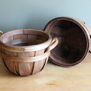 Small Brown Bushel Baskets