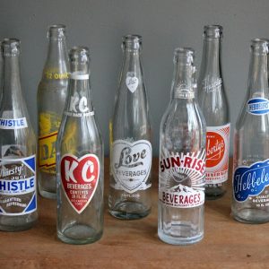 Assorted Small Soda Bottles
