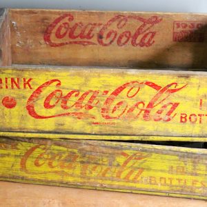 Yellow Coca-Cola Crates