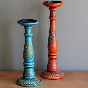 Colorful Pillar Holders