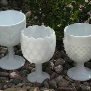 Milk Glass Goblets